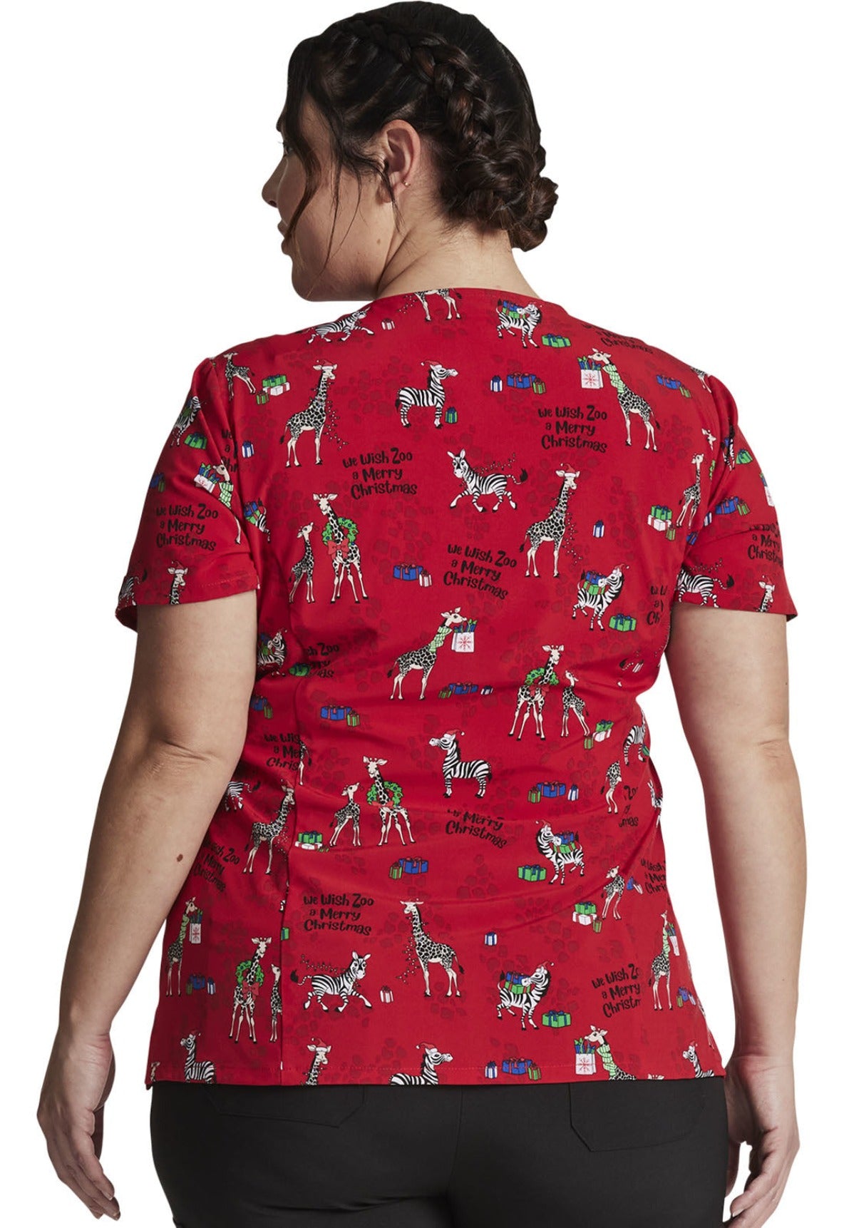 Tuniek Dickies DK616 Wish Zoo a Merry Christmas - Zorgkleding.nl